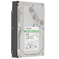 8 ТБ Жесткий диск Toshiba S300 Surveillance [HDWT380UZSVA] [SATA III, 6 Гбит/с, 7200 об/мин, кэш память - 256 МБ]