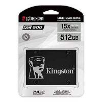 512 ГБ 2.5" SATA накопитель Kingston KC600 [SATA, чтение - 550 Мбайт/сек, запись - 520 Мбайт/сек, 3D NAND 3 бит TLC]