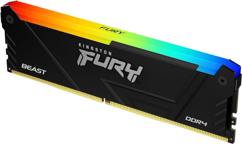 Оперативная память Kingston FURY Beast Black RGB [KF436C17BB2A/8] 8 ГБ [DDR4, 8 ГБx1 шт, 3600 МГц, 17-21-21]