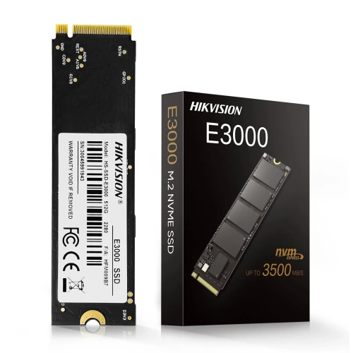 2048 ГБ SSD M.2 накопитель Hikvision E3000 Internal NVMe PCIe M.2 SSD 2048GB, Internal Solid State Drive, Gen 3x4, 2280, 3D NAND Flash Memory, Up to 3200MB/s Read Speed