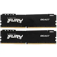 Оперативная память Kingston FURY Beast Black [KF436C17BBK2/16] 16 ГБ [DDR4, 8 ГБx2 шт, 3600 МГц, 17-21-21]