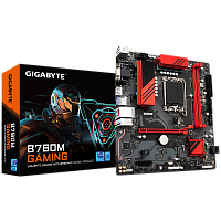 Материнская плата GIGABYTE B760M GAMING [LGA 1700, Intel B760, 2xDDR5-4800 МГц, 1xPCI-Ex16, 2xM.2, Micro-ATX]