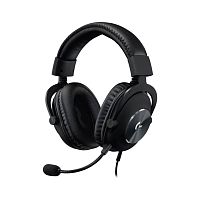 Проводные наушники Logitech G PRO X черный [7.1 Virtual, охватывающие, 20 Гц - 20000 Гц, 35Ω, проводной, кабель - 2 м]