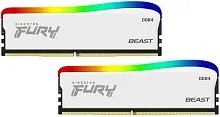 Оперативная память Kingston FURY Beast RGB Special Edition [KF432C16BWAK2/16] 16 ГБ [DDR4, 8 ГБx2 шт, 3200 МГц, 16-18-18]