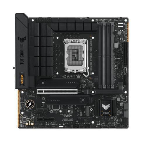 Материнская плата ASUS TUF GAMING B760M-PLUS WIFI II [LGA 1700, Intel B760, 4xDDR5-5600 МГц, 1xPCI-Ex16, 3xM.2, Micro-ATX]