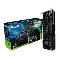 Видеокарта Palit GeForce RTX 5070 Infinity 3
[PCIe 5.0, GPU 2325 МГц, 12 ГБ GDDR7, 192 бит, 3 x DisplayPort, HDMI]