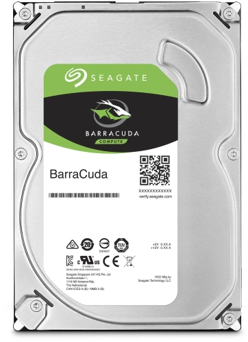 1 ТБ Жесткий диск Seagate BarraCuda [ST1000DM010/14] [SATA III, 6 Гбит/с, 7200 об/мин, кэш память - 64 МБ]