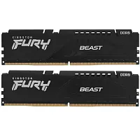 Оперативная память Kingston FURY Beast Black [KF556C40BBK2-64] 64 ГБ [DDR5, 32 ГБx2 шт, 5600 МГц, 40-40-40]