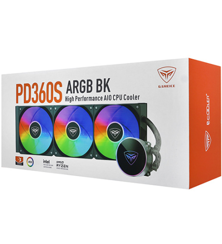 Система охлаждения PC Cooler PD360S ARGB BK [120 мм - три секции, 3 pin, радиатор - алюминий]