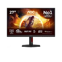 27" Монитор AOC Q27G4ZR черный [2560x1440@240 Гц, Fast IPS, LED, 1000:1, 400 Кд/м², 178°/178°, HDMI x2, DisplayPort, динамики, Adaptive-Sync, G-Sync Compatible]