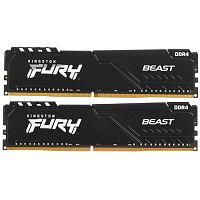 Оперативная память Kingston FURY Beast Black [KF432C16BB1K2/32] 32 ГБ [DDR4, 16 ГБx2 шт, 3200 МГц, 16-18-18]