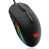 Мышь проводная Redragon Invader M719-RGB черный [10000 dpi, RGB-подсветка, USB Type-A, кнопки - 7]