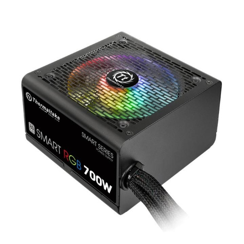 Блок питания Thermaltake Smart RGB [700W, 80+, APFC, 20 + 4 pin, 4+4 pin CPU, 6 SATA, 6+2 pin x2 PCI-E]