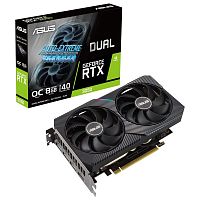 Видеокарта ASUS GeForce RTX 3050 Dual V2 OC Edition [PCI-E 4.0 8 ГБ GDDR6, 128 бит, DisplayPort, DVI-D, HDMI, GPU 1552 МГц]