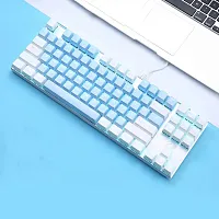Клавиатура проводная Dareu 87 key белая [механическая  Blue Switch, клавиш - 87, USB, белая]