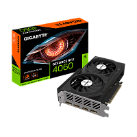 Видеокарта GIGABYTE GeForce RTX 4060 WINDFORCE OC [PCI-E 4.0 8 ГБ GDDR6, 128 бит, 2 x DisplayPort, 2 x HDMI, GPU 1830 МГц]