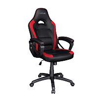 Кресло игровое Trust GXT 701R Ryon черно-красный [экокожа (PU), до 150 кг, фиксированные подлокотники, качание]