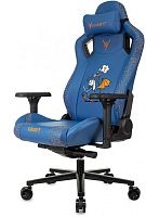 Кресло игровое Knight Craft Dragon синий [экокожа, до 150 кг, подголовник, подлокотники - 4D]