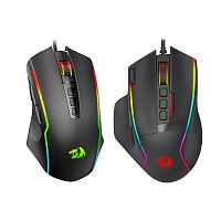 Мышь беспроводная/проводная Redragon Swain M915-RGB черный [26000 dpi, RGB-подсветка, USB, Bluetooth, кнопки - 9]