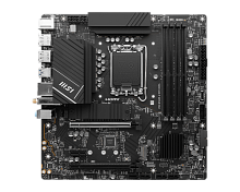 Материнская плата MSI PRO B760M-A WIFI [LGA 1700, Intel B760, 4xDDR5-5600 МГц, 2xPCI-Ex16, 2xM.2, Micro-ATX]