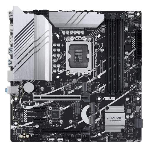 Материнская плата ASUS PRIME Z790M-PLUS [LGA 1700, Intel Z790, 4xDDR5-5600 МГц, 2xPCI-Ex16, 3xM.2, Micro-ATX]