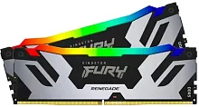 Оперативная память Kingston FURY Renegade Silver RGB [KF560C32RSAK2-32] 32 ГБ [DDR5, 16 ГБx2 шт, 6000 МГц, 32-38-38]