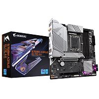 Материнская плата GIGABYTE B760M AORUS ELITE AX [LGA 1700, Intel B760, 4xDDR5-4800 МГц, 1xPCI-Ex16, 2xM.2, Micro-ATX]