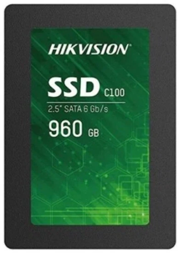 960 ГБ 2.5" SATA накопитель Hikvision C100 [HS-SSD-C100/960G] [SATA, чтение - 520 Мбайт/сек, запись - 400 Мбайт/сек, 3D NAND 3 бит TLC]