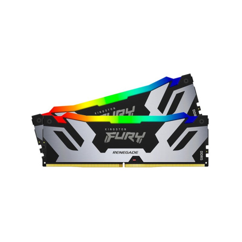 Оперативная память Kingston FURY Renegade Silver RGB [KF568C36RSAK2-32] 32 ГБ [DDR5, 16 ГБx2 шт, 6800 МГц, 36-42-42]