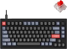 Клавиатура проводная Keychron V1 [V1C1] [механическая Keychron K Pro Red, клавиш - 81, USB, черная]