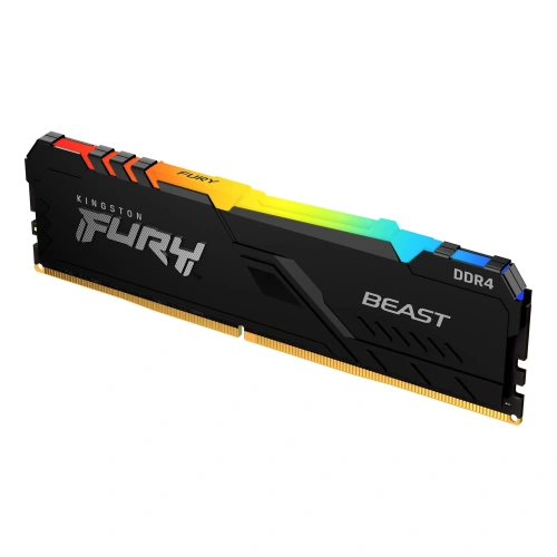 Оперативная память Kingston FURY Beast Black RGB [KF436C17BBA/8] 8 ГБ [DDR4, 8 ГБx1 шт, 3600 МГц, 17-21-21]