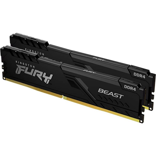 Оперативная память Kingston FURY Beast Black [KF436C18BBK2/64] 64 ГБ [DDR4, 32 ГБx2 шт, 3600 МГц, 18-22-22]