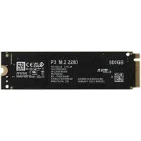 500 ГБ SSD M.2 накопитель Crucial P3 [CT500P3SSD8] [PCI-E 3.x x4, чтение - 3500 Мбайт/сек, запись - 1900 Мбайт/сек, NVM Express]