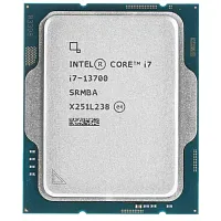 Процессор Intel Core i7-13700 OEM [LGA 1700, 8P x 2.1 ГГц, 8E x 1.5 ГГц, L2 - 24 МБ, L3 - 30 МБ, 2 х DDR4, DDR5-5600 МГц, Intel UHD Graphics 770, TDP 219 Вт]