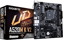 Материнская плата GIGABYTE A520M K V2 [AM4, AMD A520, 2xDDR4-3200 МГц, 1xPCI-Ex16, 1xM.2, Micro-ATX]