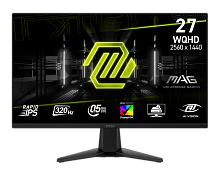 27" Монитор MSI MAG 275QF X32 черный [2560×1440@320 Гц, Rapid IPS, W-LED, 1000:1, 400 Кд/м², 178°/178°, HDMI 2.1 x2, DisplayPort 1.4a x1, аудиовыход 3,5 мм x1, Adaptive-Sync, 0,5 мс (GtG)]