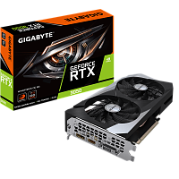 Видеокарта GIGABYTE GeForce RTX 3050 WINDFORCE OC [PCI-E 4.0 8 ГБ GDDR6, 128 бит, DisplayPort, DVI-D, HDMI, GPU 1552 МГц]
