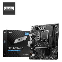 Материнская плата MSI PRO B760M-E [LGA 1700, Intel B760, mATX, 2×DDR5 до 128 ГБ, 1×M.2, 1 GbE, 6×USB]