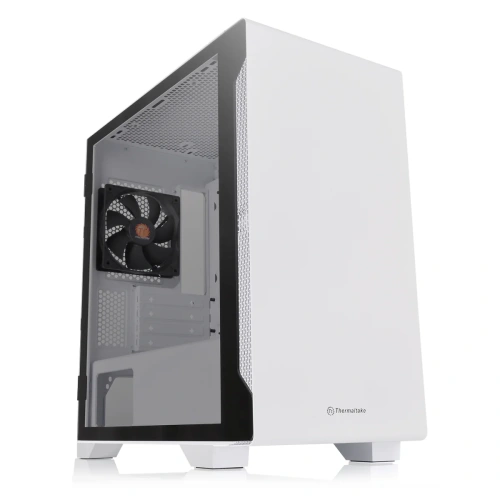 Корпус Thermaltake S100 TG Snow белый [Mini-Tower, Micro-ATX, Mini-ITX, USB 2.0 Type-A, USB 3.2 Gen1 Type-A, 1 x 120 мм]