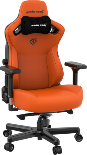 Кресло игровое AndaSeat Kaiser 3 XL оранжевый [экокожа, до 180 кг, подголовник, подлокотники - 4D]