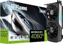 Видеокарта RTX 4060Ti ZOTAC GAMING GeForce RTX 4060 Ti Twin Edge 8GB GDDR6, Engine clock 2535MHz, Memory clock 18000MHz, 128Bit, 3xDP, HDMI [ZT-D40610E-10M]