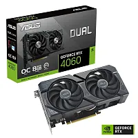 Видеокарта ASUS GeForce RTX 4060 Dual OC Edition [PCI-E 4.0 8 ГБ GDDR6, 128 бит, DisplayPort x3, HDMI, GPU 1830 МГц]