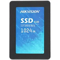 1024 ГБ 2.5" SATA накопитель Hikvision E100 [HS-SSD-E100/1024G] [SATA, чтение - 560 Мбайт/сек, запись - 500 Мбайт/сек, 3D NAND 3 бит TLC]