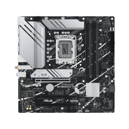 Материнская плата ASUS PRIME B760M-A WIFI [LGA 1700, Intel B760, 4xDDR5-5600 МГц, 3xPCI-Ex16, 2xM.2, Micro-ATX]