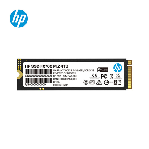 4000 ГБ SSD M.2 накопитель HP FX700 [PCIe 4.0 x4, чтение - 7200 Мбайт/сек, запись - 6200 Мбайт/сек, 4 бит QLC, TBW - 1600 ТБ]