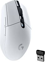 Мышь беспроводная Logitech G304 белый [12000 dpi, светодиодный, USB Type-A, радиоканал, кнопки - 6]