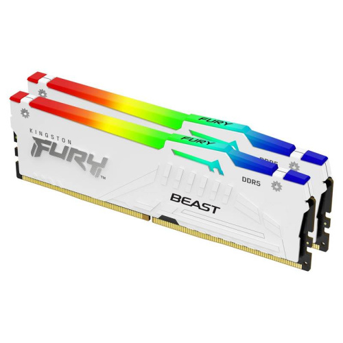 Оперативная память Kingston FURY Beast White [KF552C40BWAK2-32] 32 ГБ [DDR5, 16 ГБx2 шт, 5200 МГц, 40-40-40]