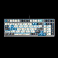 Клавиатура проводная A4Tech Bloody S98 Pixels Blue синий [механическая, клавиш - 98, USB Type-C, RGB-подсветка]