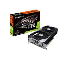 Видеокарта GIGABYTE GeForce RTX 3050 WINDFORCE OC [PCI-E 4.0 6 ГБ GDDR6, 96 бит, 2 x DisplayPort, 2 x HDMI, GPU 1042 МГц]