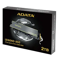 2000 ГБ SSD M.2 накопитель ADATA LEGEND 850 [ALEG-850-2TCS] [PCI-E 4.0 x4, чтение - 5000 Мбайт/сек, запись - 4500 Мбайт/сек, 3 бит TLC, NVM Express]